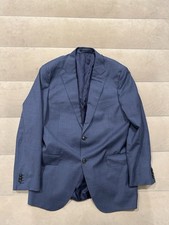 Suitsupply Mens Size 42 Regular 42R Napoli Single Breasted Blue Wool Blazer