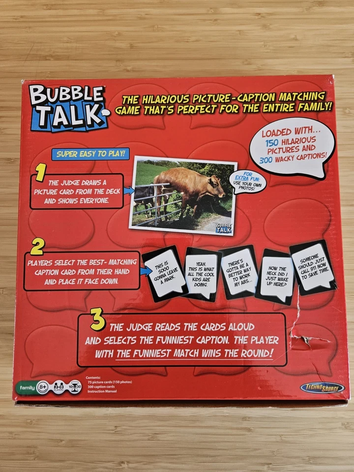 Bubble Talk COMPLETE Techno Source 2011 Funny Picture Caption Party Game - Image 2 of 4