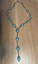 Boot Barn Cowgirl Confetti Blue Boho Necklance