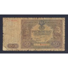 POLAND 50 Zotych 1946 - Good - Pick 128