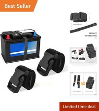 Multi-Functional 39" Battery Tie Down Straps for Cars, Trucks, and Boats - 2PCS