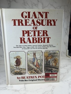 1980 ''Giant Treasury Of Peter Rabbit'' By Beatrix Potter Hardcover Book