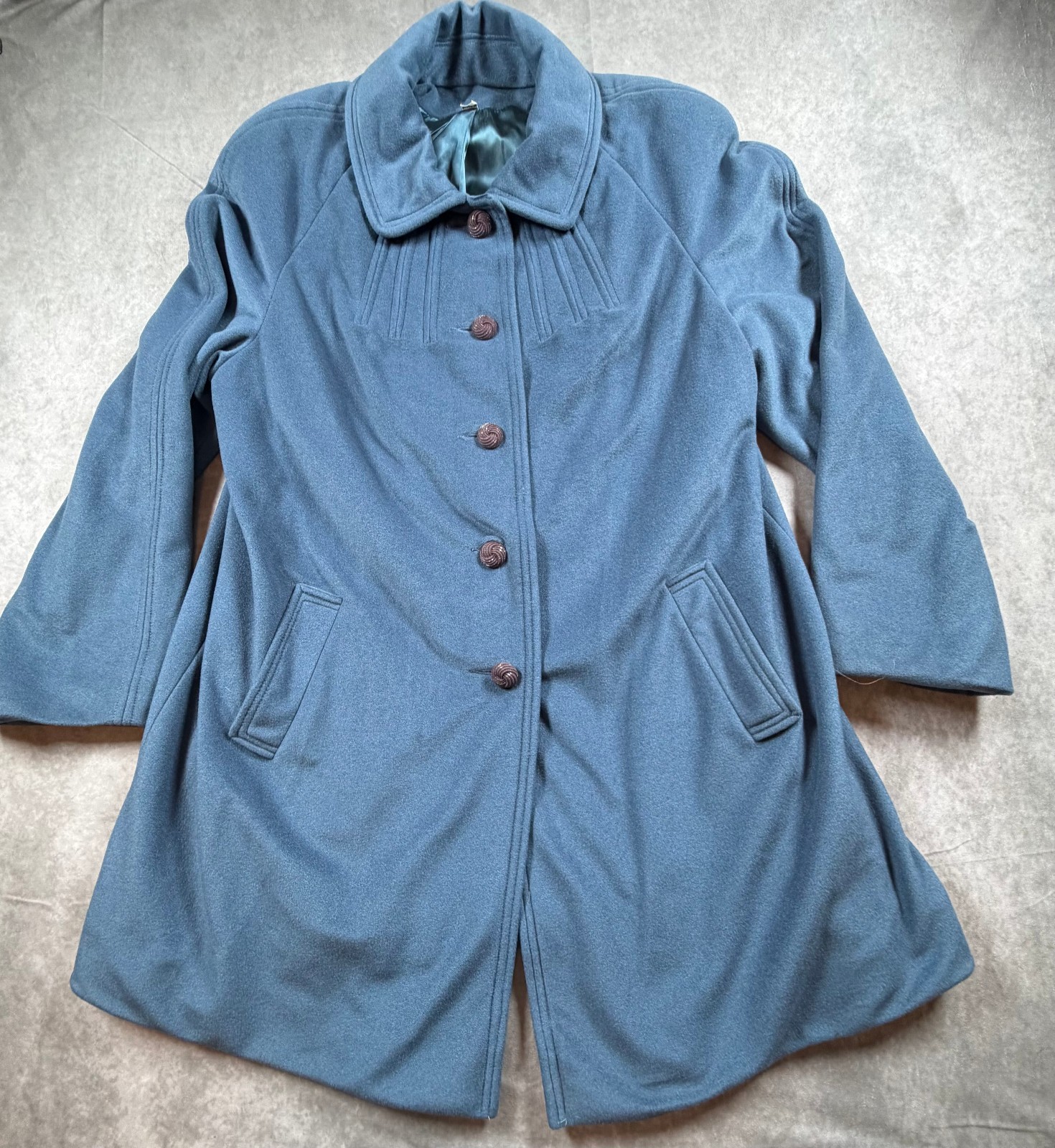Vintage Country Pacer Blue Coat ILGWU Union Made USA Lined Women’s