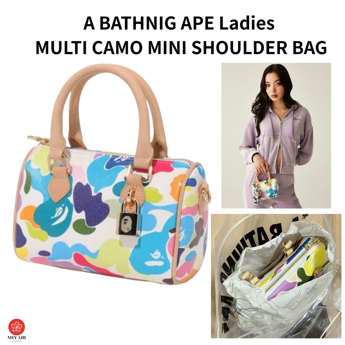 アクセサリー A BATHING APE MULTI COLOR SHOULDER BAG M アクセサリー A BATHING APE MULTI COLOR SHOULDER BAG M A
