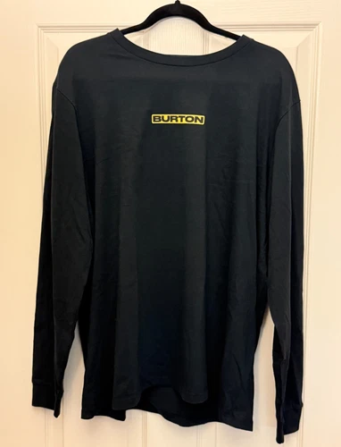2026 Burton 'From Burton to the World' Black Long Sleeve Tee Shirt Size XL