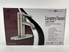 EZ Flo 1or2 Hole Single-Handle Bathroom Faucet w/Pop Up Drain Brushed Nickel