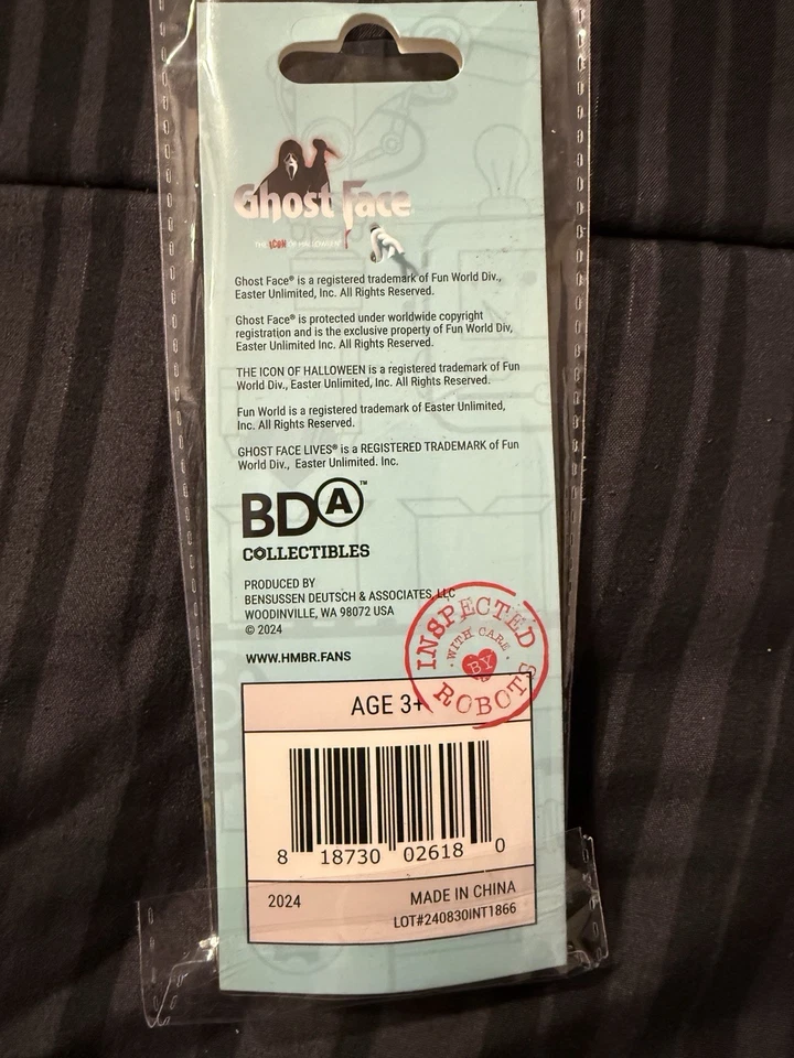 Hecho a mano por robots - Ghost Face #006 (1,75" micro dije) (verde fluorescente) [Nuevo Foto 4 de 4