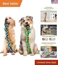 2 Pack Heavy Duty Dog Rope Toy for Medium to Large Breeds - Interactive Fun 