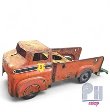 Vintage Wyandotte Fire Truck Toy steel 1950's Collectible rustic weathered AS IS