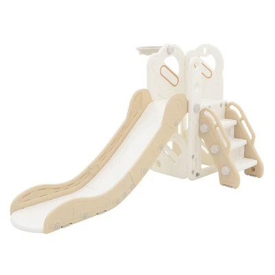 JOYZ 3 in 1 Kinder Spielturm Rutsche Set Indoor Outdoor Spielzeug Basketballkorb