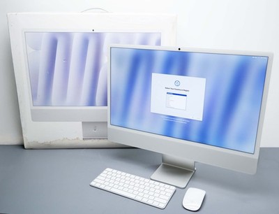 Apple iMac 24'' All-in-One M4 chip 8 Core 16GB RAM 256GB SSD Silver MWUC3LL/A