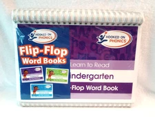 Set of 3 Hooked on Phonics Flip Flop Word Books Kindergarten First Second Sealed