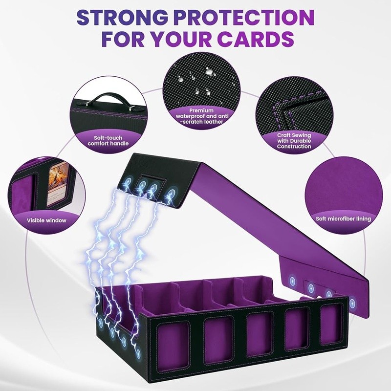 Ultimate Trading Card Storage Box Magnetic Closure Organizer