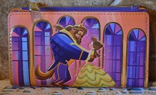 PORTEFEUILLE SCÈNE DE BAL LA BEAUTÉ ET LA BÊTE NEUF SANS ÉTIQUETTE ~ LOUNGEFLY DISNEY ~
