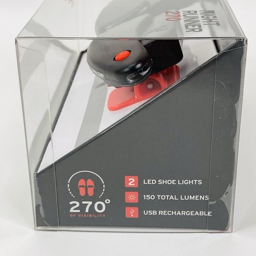 Original Night Runner 270 LED Shoe Lights Rechargeable Water Resistant Micro USB - Picture 10 of 13