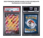 2020 POKEMON SWORD & SHIELD VIVID VOLTAGE #170 FULL ART/PIKACHU V PSA 9