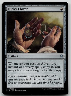 Lucky Clover #226 (LP) Throne of Eldraine ELD Magic MTG