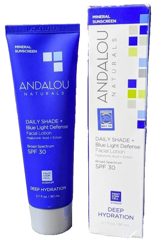 Andalou Naturals Hidratación Profunda Tono Diario + Loción Defensa Luz Azul SPF30. Foto 4 de 4