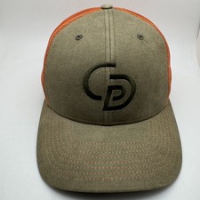 Richardson 112 LTD Trucker Hat Olive Green Orange Snapback Mens Cap Adjustable