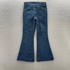 VTG Levis Jeans Men 30x30 Blue 684 Big Bell Bottom Denim 70s 80s Orange Tab USA