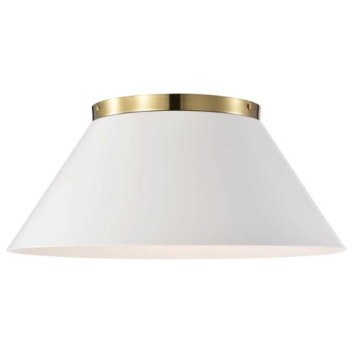 Nuvo Lighting 60/7420 Dover 3 Light 20"W Flush Mount Ceiling - White / Vintage - Picture 6 of 10