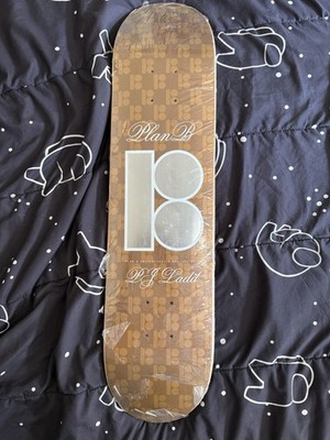 Plan B PJ Ladd PJ Ladd Model Skateboard Deck Brown Graphic