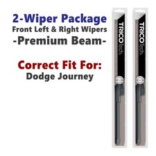 Wipers 2pk Beam Wiper Blades fits 2009-2010 Dodge Journey 19240/180