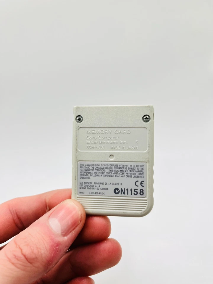 Memory Card PS1 Bianca Originale Funzionante – Ottime Condizioni - Immagine 2 di 2