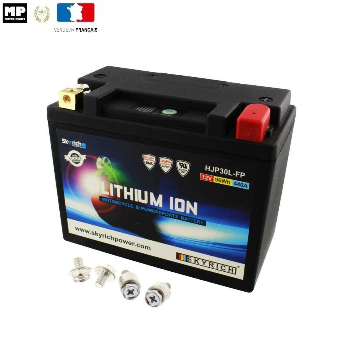 Batterie SKYRICH LTM30L lithium résoud les démarrages difficiles sur BMW R90