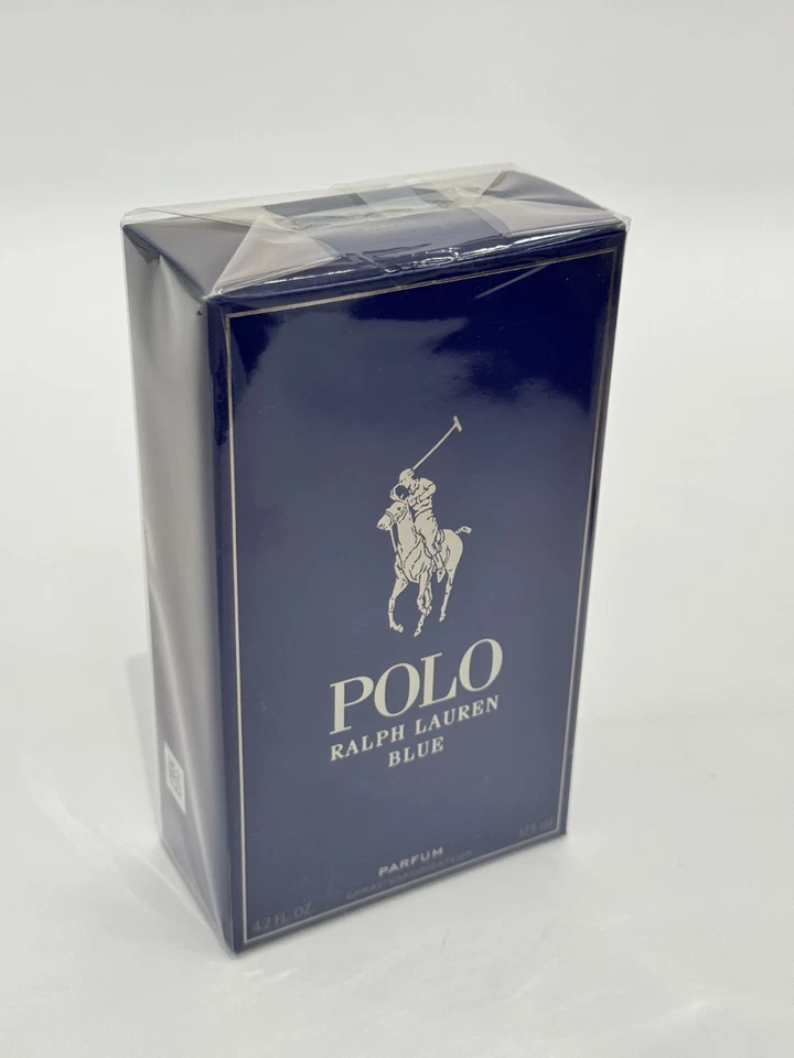 Ralph Lauren Polo AZUL perfume spray masculino recarregável 4,2 fl oz/125 ml novo na caixa - Imagem 4 de 4