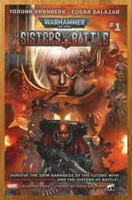 2021 Marvel Comics Warhammer 40K Sisters of Battle Print Ad/Poster Promo Pop Art
