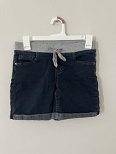 NEW Girls Justice Knit Waist Roll Cuff Denim Jean Short Shorts Size 14 Regular