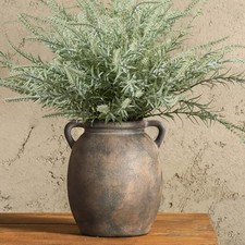 Ceramic Flower Vase 7.6 inch Rustic Farmhouse Decor Pottery Vases for Home