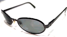 Brooks Brothers BB197 Black Oval Sunglasses Frame Only 54-20 135 Italy No Lenses