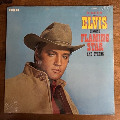 ELVIS PRESLEY Flaming Star SEALED ORIG 1968 SINGER LP w/ PHOTO RCA PRS-279