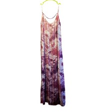 Lulu's floral spakle paneled shift maxi dress size xs