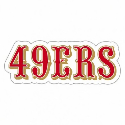 San Fransisco 49ers Logo Waterproof Die-Cut Sticker