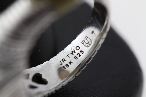 PIEDRA CANARIA JUDITH RIPKA PLATA ESTERLINA ORO AMARILLO 18K CON MONTURA DE 4 PUNTAS - Imagen 3 de 3