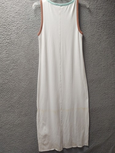 Lilla P Bodycon Maxi Dress Womens Small White Beige Tie Dye Sleeveless NWT - Picture 6 of 8
