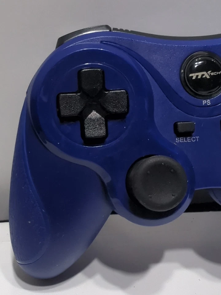 ✨Lote de 2✨ Controladores Inalámbricos USB TTX Tech PC y PlayStation 3 PS3 Azul y Blanco Foto 4 de 4