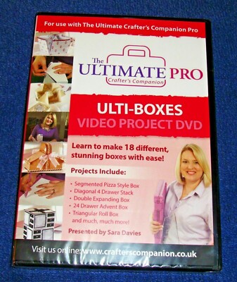 The Ultimate Pro Crafter's Companion ULTI-BOXES Video Project DVD - NEVER USED