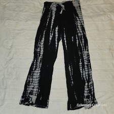 Justice Girls Palazzo Pants VISCOSE Multicolor TIEDYE Elastic Waist CRINKLED 8