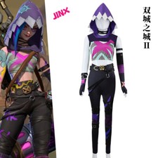 LoL Arcane 2 Jinx Cosplay Costume Dress Uniform Carnival Party Play Role Clothes