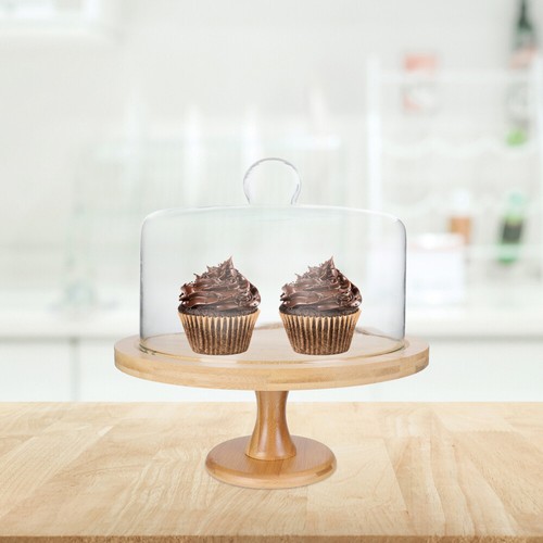 Dessert Tray Toddler Footed Cake Plate Display Holder Stand with Food Cover - Picture 11 of 12