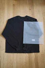 Velour Garments 350 GSM Anthracite Thermal Longsleeve Size XS