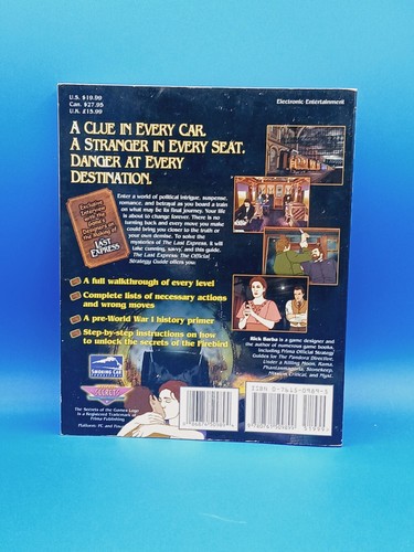 The Last Express PC Computer Video Game Official Prima Strategy Guide.. RARE!. - Imagen 2 de 20