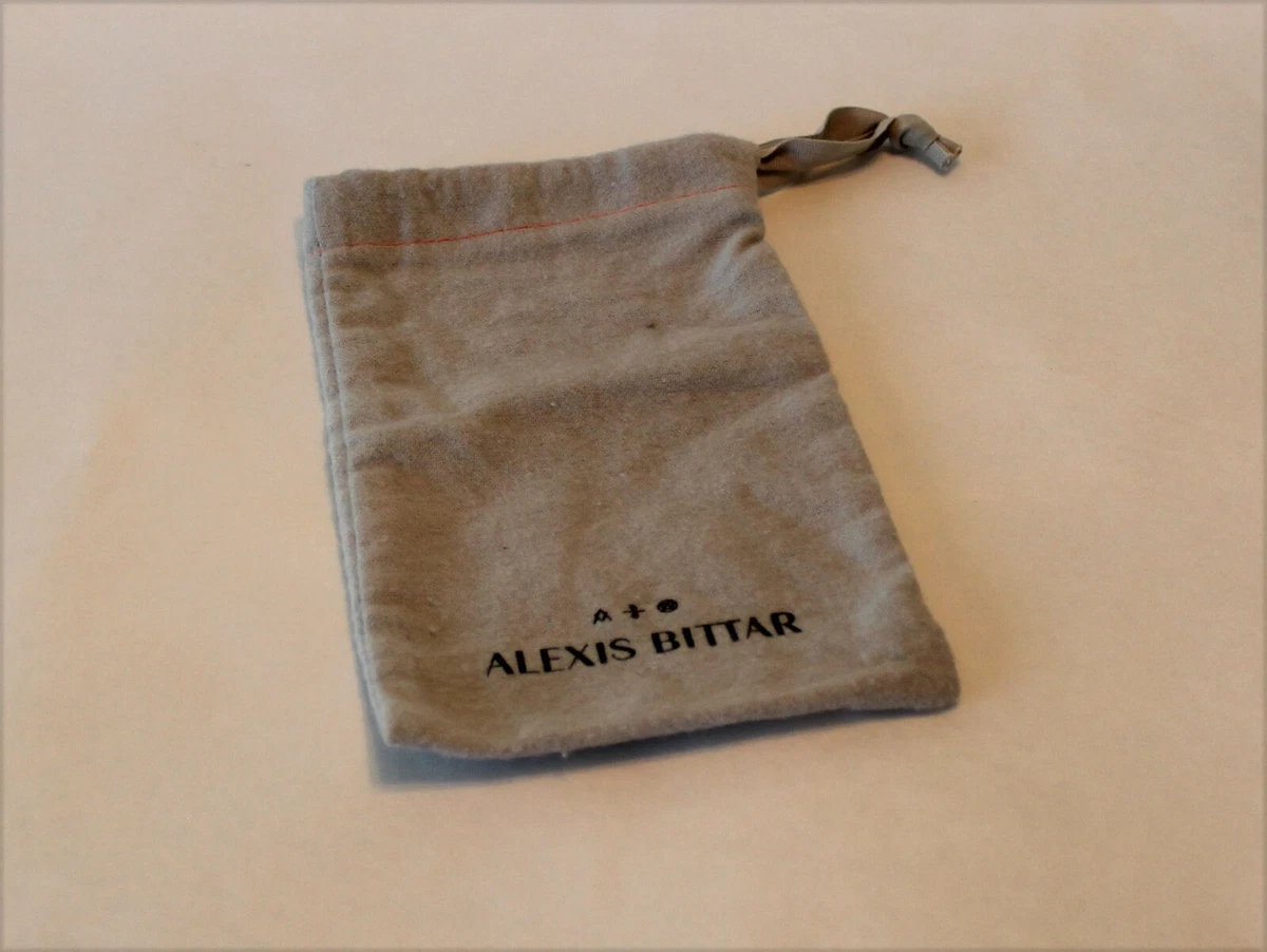 Alexis Bittar Gray Jewelry Dust Bag Pouch Used eBay