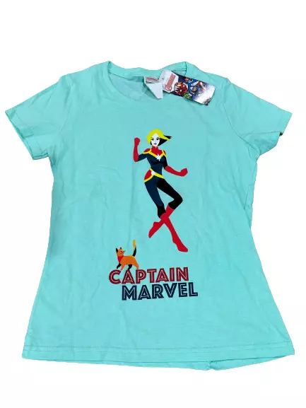 Marvel Womens ladies Captain Marvel T Shirt Size Medium