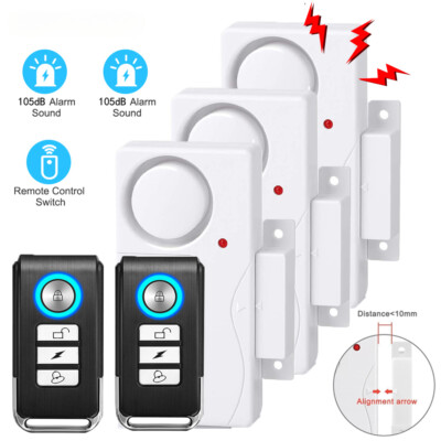 Door Window Burglar Alarm Sensor Wireless Remote Control Anti-Theft Alarm System
