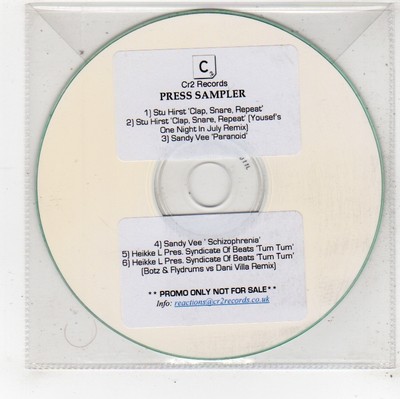 (FU636) Stu Hirst/Sandy Vee/Syndicate of Beats, split sampler - DJ CD
